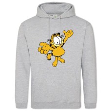 Hoodie with Print Cat Garfield - 2XL grey