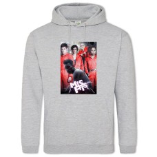 Худі з принтом Покидьки Головні Герої - 2XL сірий