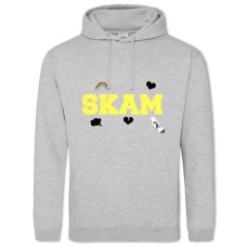 Hoodie with Print Skam Cute Logo - 2XL grey