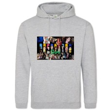 Hoodie with Print Skins Heroes Print - 2XL grey