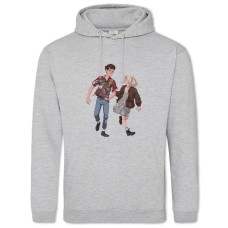 Hoodie with Print The End Of The F *** Ing World Art - 2XL grey