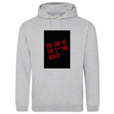 Hoodie with Print The End Of The F *** Ing World Logo - 2XL grey