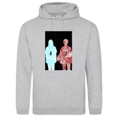 Hoodie with Print The End Of The F *** Ing World Heroes - 2XL grey