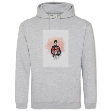 Hoodie with Print The End Of The F *** Ing World Art Edition - 2XL grey