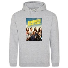 Hoodie with Print Brooklyn Nine-Nine Heroes - 2XL grey