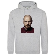 Hoodie with Print Breaking Bad Walter White Face - 2XL grey
