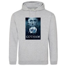 Худи с принтом Готэм Принт - 2XL серый