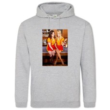 Hoodie with Print 2 Broke Girls Heroes - 2XL grey
