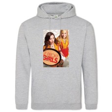 Hoodie with Print 2 Broke Girls Theme - 2XL grey