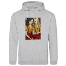Hoodie with Print 2 Broke Girls Friends - 2XL grey
