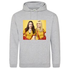 Hoodie with Print 2 Broke Girls Main Heroes - 2XL grey