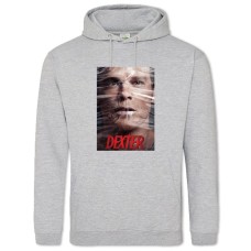 Hoodie with Print Dexter Series Print - 2XL grey
