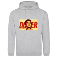 Hoodie with Print Dexter Art - 2XL grey