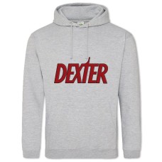 Hoodie with Print Dexter Main Logo - 2XL grey