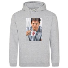 Hoodie with Print Dexter Killer Day - 2XL grey