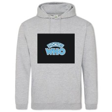 Hoodie with Print Doctor Who Logo - 2XL grey