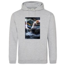 Hoodie with Print Doctor Who Tardis - 2XL grey