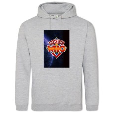 Hoodie with Print Doctor Who Big Logo - 2XL grey