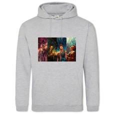 Hoodie with Print Doctor Who Heroes Art - 2XL grey