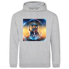 Hoodie with Print Doctor Who Main Theme - 2XL grey
