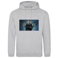 Hoodie with Print House, M.D. Cute Hero - 2XL grey