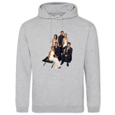 Hoodie with Print Friends Main Heroes - 2XL grey