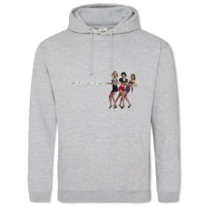 Hoodie with Print Friends Theme - 2XL grey