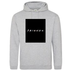 Hoodie with Print Friends Main Logo - 2XL grey