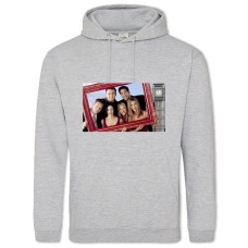 Hoodie with Print Friends Frame Heroes - 2XL grey
