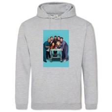 Hoodie with Print Scrubs Heroes - 2XL grey