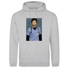 Hoodie with Print Scrubs Dr. John Dorian - 2XL grey
