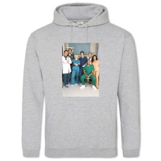 Hoodie with Print Scrubs Main Heroes - 2XL grey