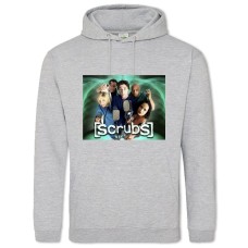 Hoodie with Print Scrubs Print - 2XL grey