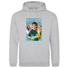 Hoodie with Print Scrubs Main Theme - 2XL grey