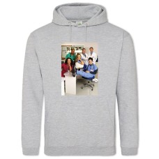 Hoodie with Print Scrubs All Heroes - 2XL grey