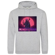 Hoodie with Print The Mandalorian Modern Print - 2XL grey
