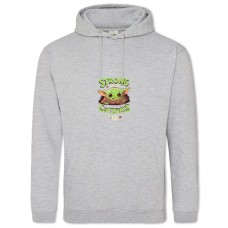 Hoodie with Print The Mandalorian Strong Cuteness Print - 2XL grey