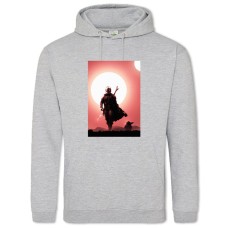 Hoodie with Print The Mandalorian Heroes - 2XL grey