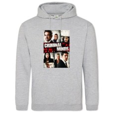 Hoodie with Print Criminal Minds Theme - 2XL grey