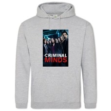 Hoodie with Print Criminal Minds Print - 2XL grey