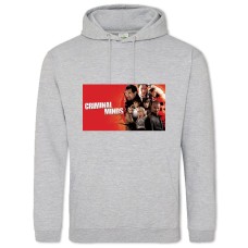 Hoodie with Print Criminal Minds Theme Print - 2XL grey