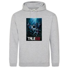 Hoodie with Print True Blood Characters - 2XL grey