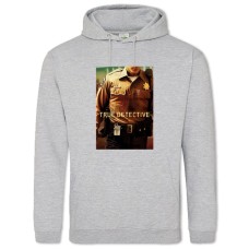 Hoodie with Print True Detective Theme - 2XL grey