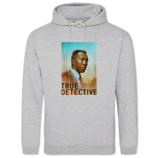 Hoodie with Print True Detective Hero Print - 2XL grey
