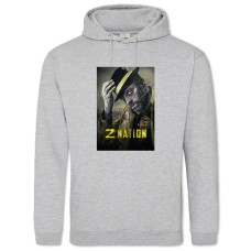 Hoodie with Print Z Nation Alvin Murphy Hero Print - 2XL grey