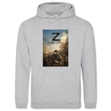 Hoodie with Print Z Nation Theme Print - 2XL grey