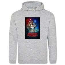 Hoodie with Print Stranger Things Print - 2XL grey