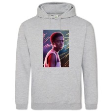 Hoodie with Print Stranger Things Lucas Sinclair - 2XL grey
