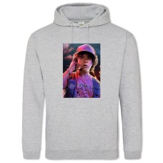 Hoodie with Print Stranger Things Dustin Henderson - 2XL grey