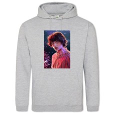 Hoodie with Print Stranger Things Mike Wheeler - 2XL grey